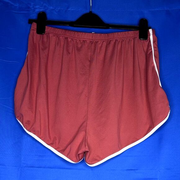 Women's Stranger Things Eleven Inspired Retro Coral Gym Running Track Shorts XL - Picture 4 of 6